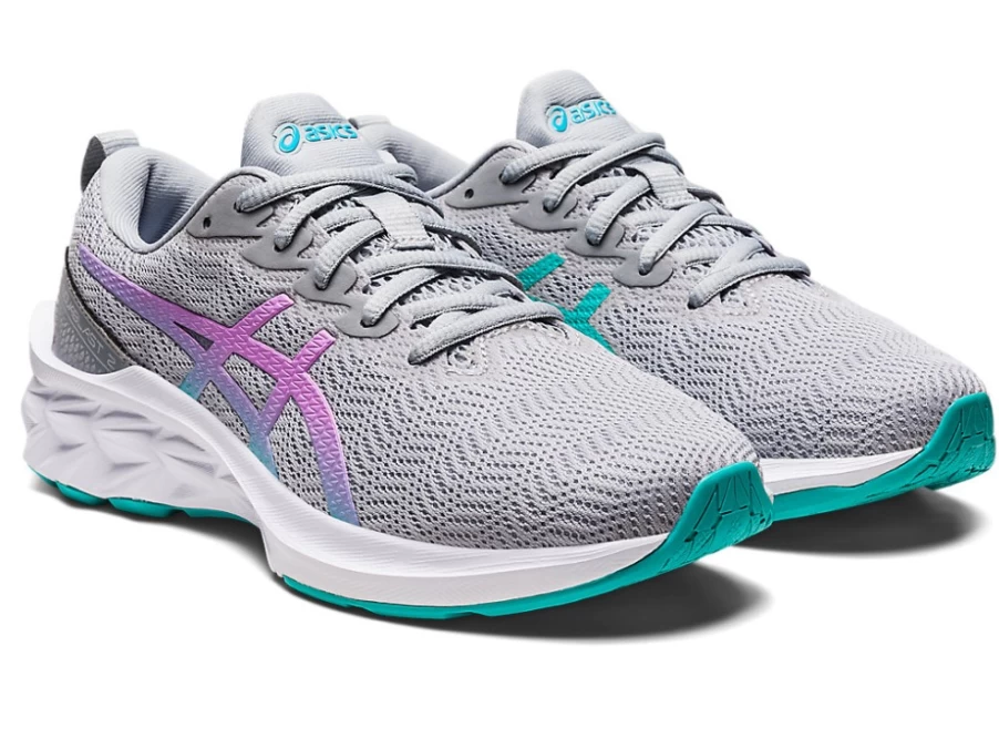 ASICS Kids Novablast 2 GS Running Shoes - Piedmont Grey/Lavender Glow