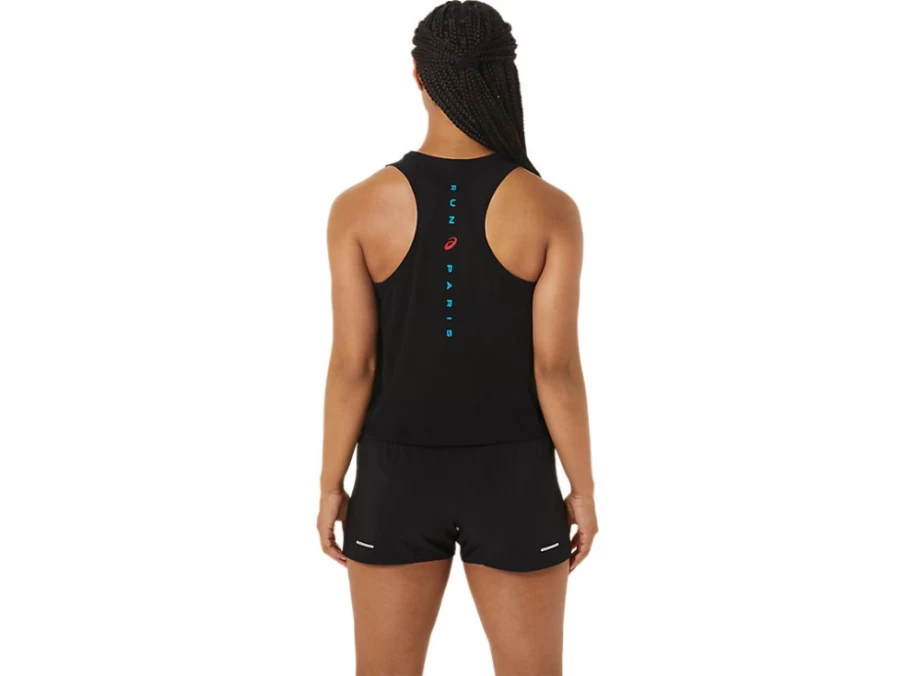 ASICS Women's Marathon Tank Top - Pink Rave, Diva Pink & Indigo Blue Running Shirt