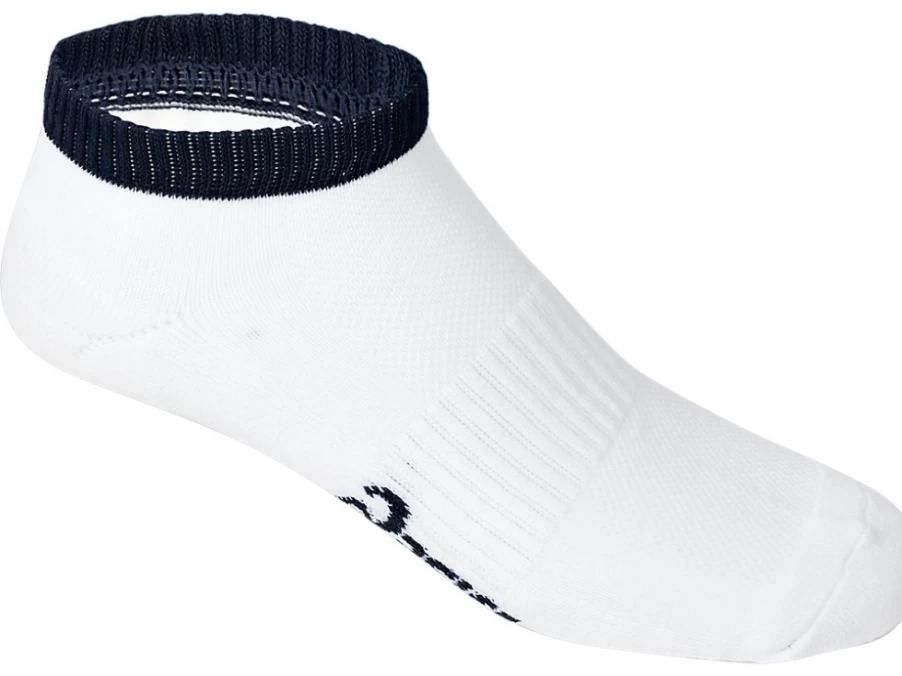 ASICS Men's Pace Low Sock in Brilliant White/Peacoat - Lightweight Athletic Socks