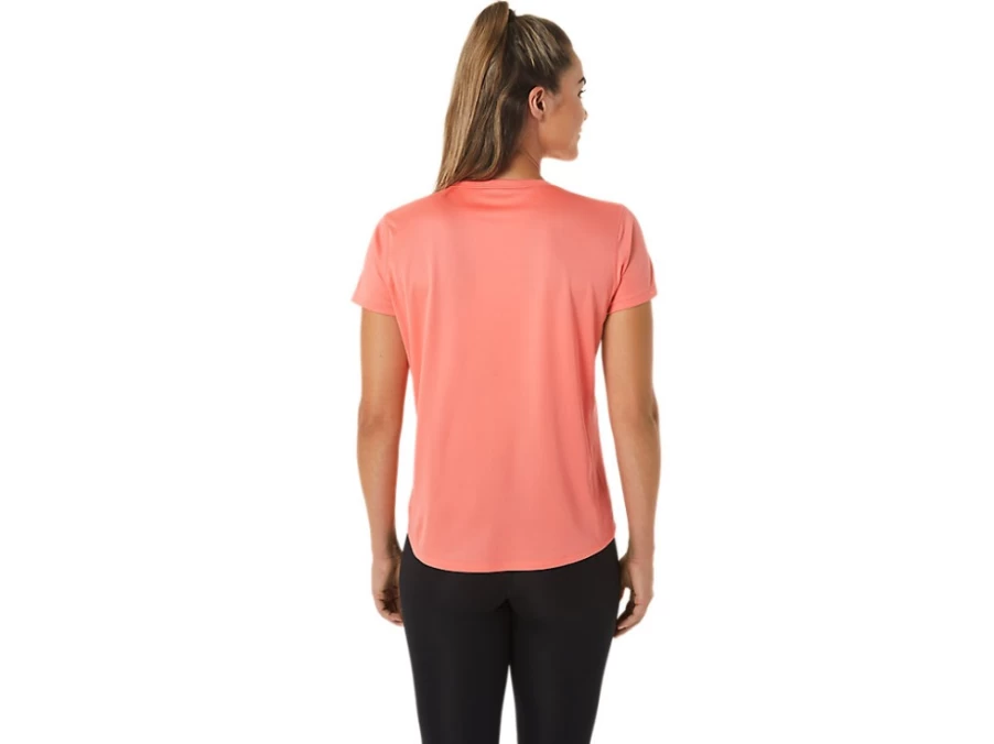 ASICS Women's Papaya Silver Short Sleeve T-Shirt