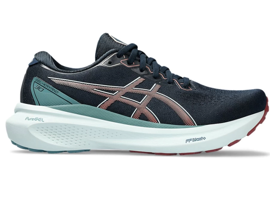ASICS Women's Gel-Kayano 30 Running Shoes in French Blue/Light Garnet