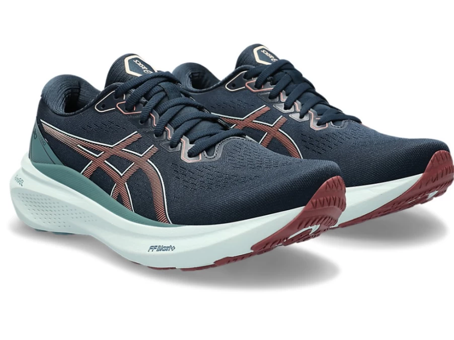 ASICS Women's Gel-Kayano 30 Running Shoes in French Blue/Light Garnet