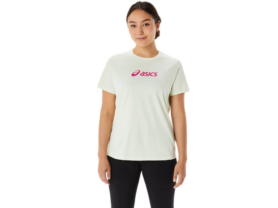 ASICS Women's Whisper Green Training Core Tee - Performance Workout Shirt