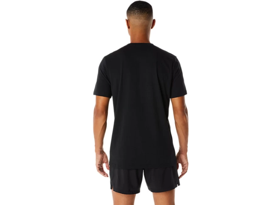 ASICS Men's Performance Black Seasonal Graphic Short Sleeve T-Shirt