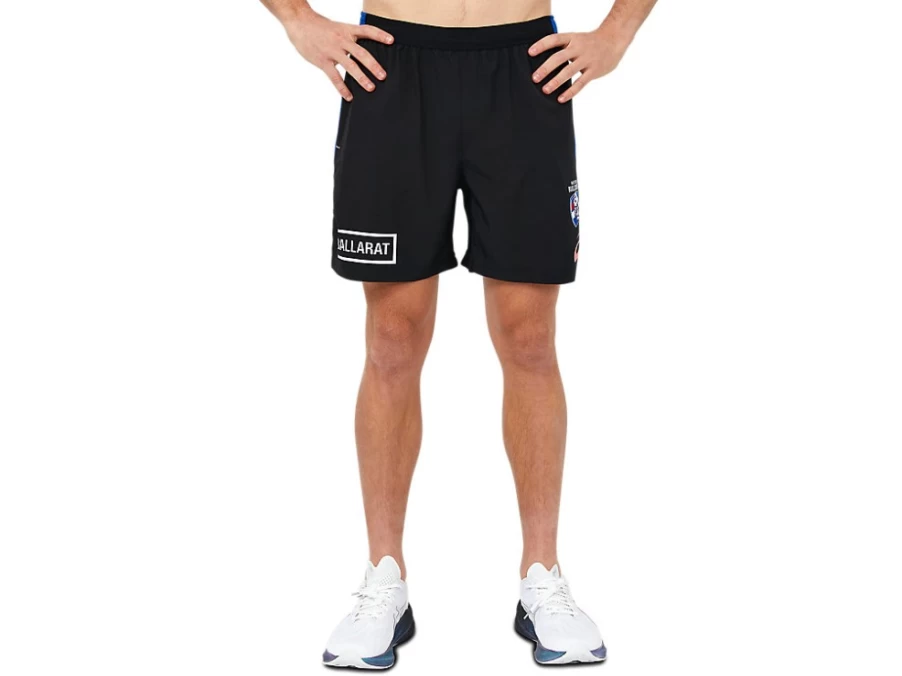 ASICS Mens Western Bulldogs Replica Gym Shorts - Performance Black