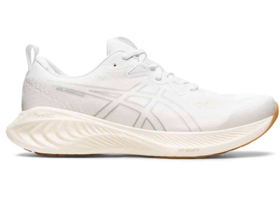 ASICS Gel-Cumulus 25 Men's Running Shoes - White/White - Cushioned Comfort for Long-Distance