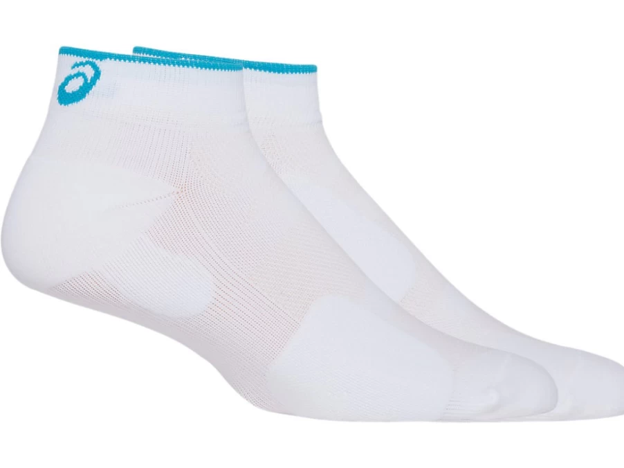 ASICS Men's Pro-Fit Ankle Socks - Brilliant White/Island Blue for Athletic Performance