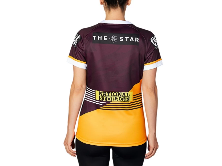 ASICS Womens Brisbane Broncos Replica Home Jersey - Deep Mars