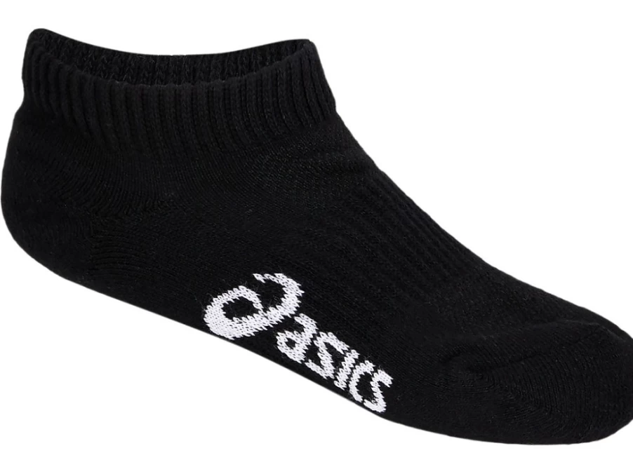 ASICS Kids Pace Low Solid Socks 2-Pack - Performance Black Athletic Socks for Children