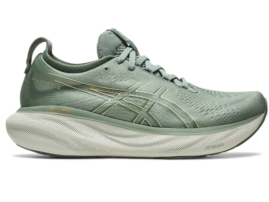 ASICS Women's Gel-Nimbus 25 Running Shoes - Slate Grey/Champagne