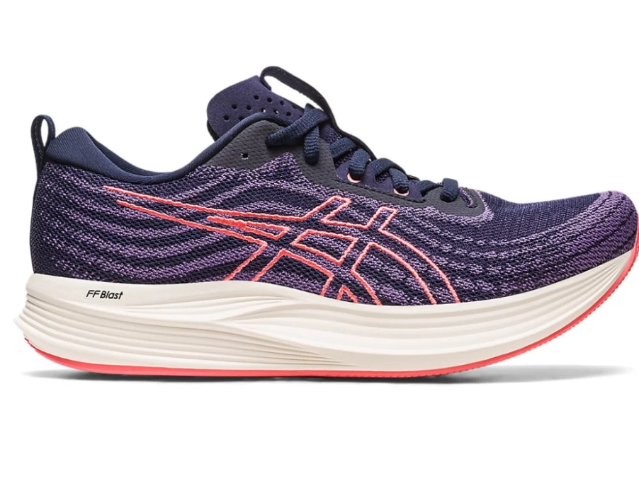 ASICS Women's Evoride Speed Running Shoes in Midnight/Papaya