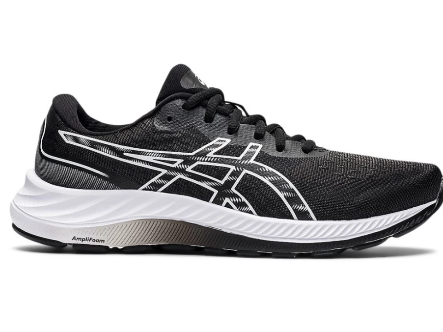 ASICS Women's Gel-Excite 9 Running Shoes in Black/White (D Wide)