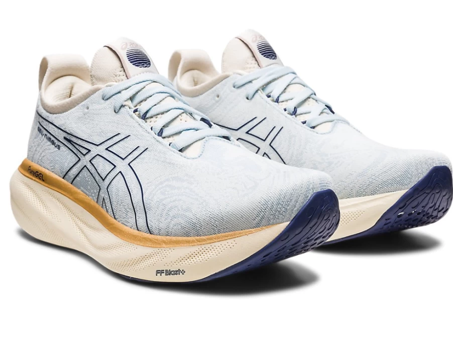ASICS Women's Gel-Nimbus 25 Running Shoes - Sky/Cream
