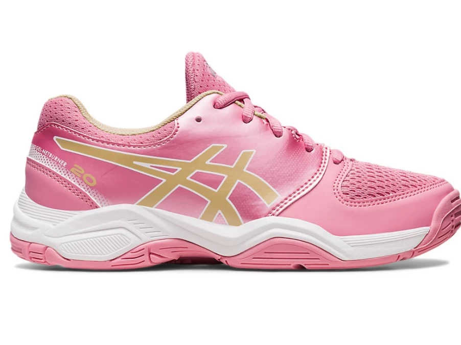 ASICS Kids Gel-Netburner 20 GS Running Shoes in Fruit Punch/Champagne