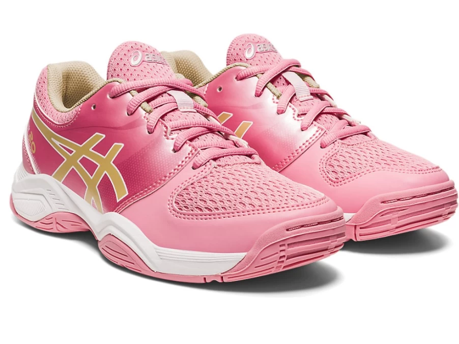ASICS Kids Gel-Netburner 20 GS Running Shoes in Fruit Punch/Champagne