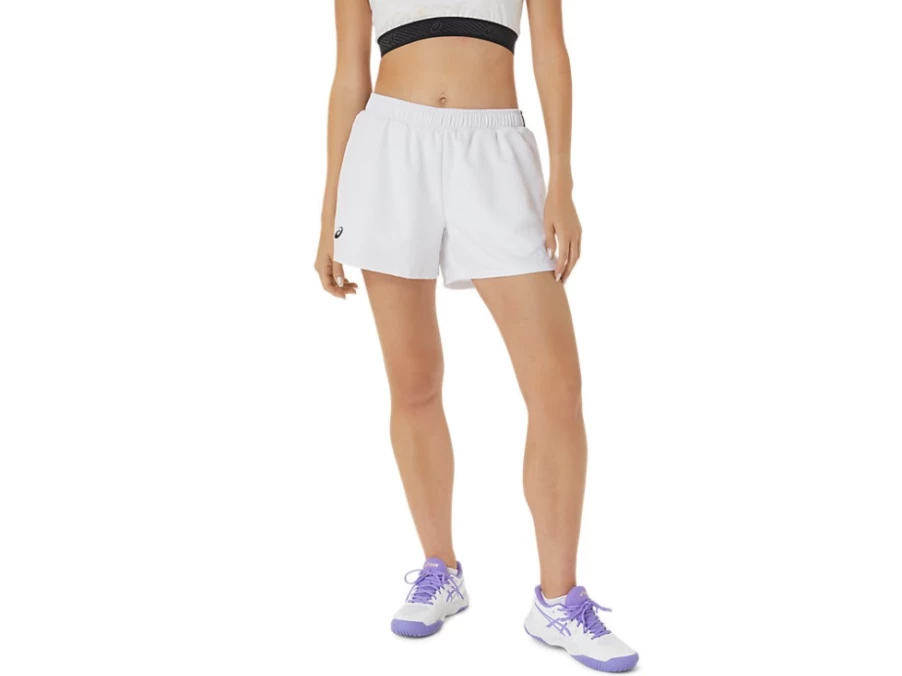 ASICS Women's Court Short - Brilliant White Tennis Skirt for Optimal Performance