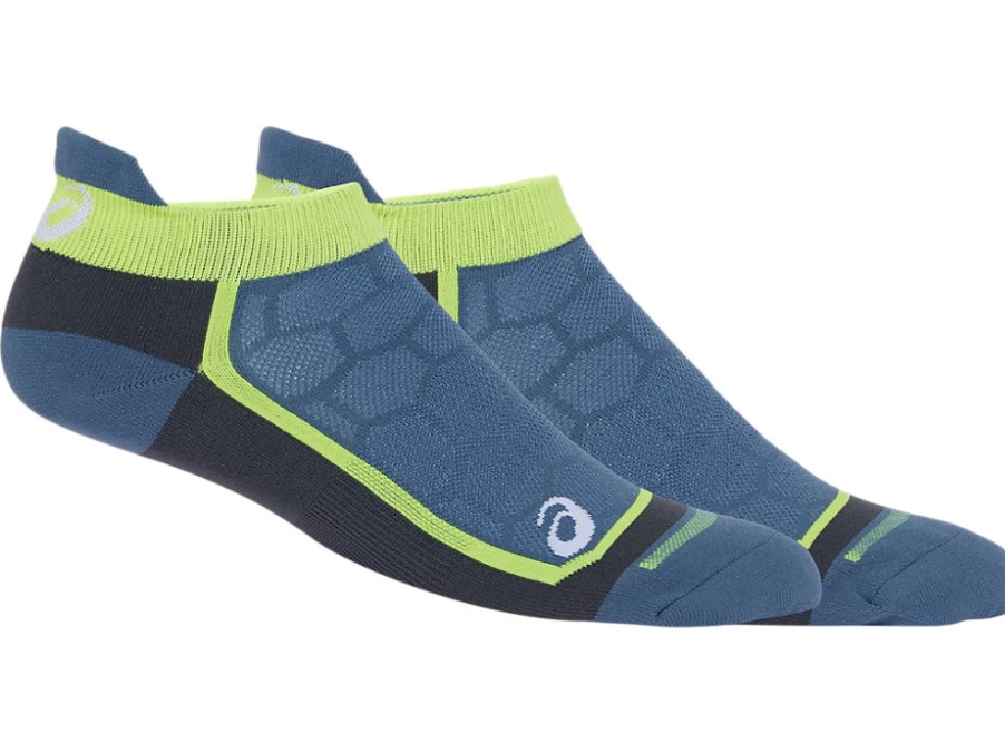 ASICS Men's Steel Blue Road Running Single Tab Socks