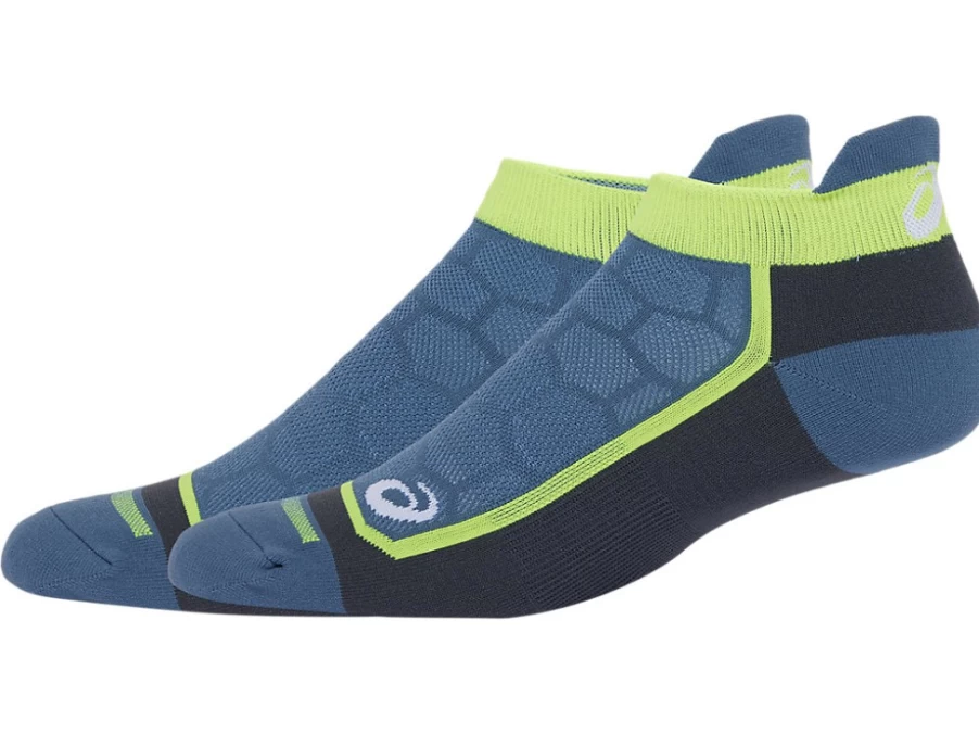 ASICS Men's Steel Blue Road Running Single Tab Socks