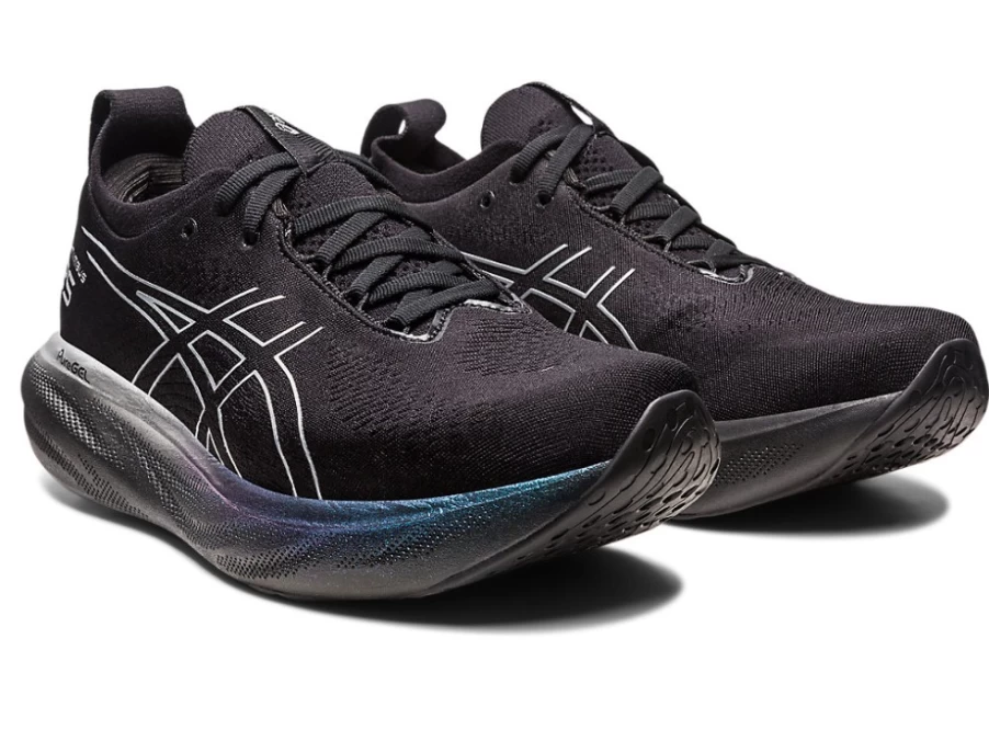 ASICS Women's Gel-Nimbus 25 Platinum Running Shoes - Black/Pure Silver