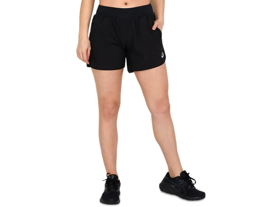 ASICS Women's 5 Inch Performance Black Training Shorts for Workouts & Running