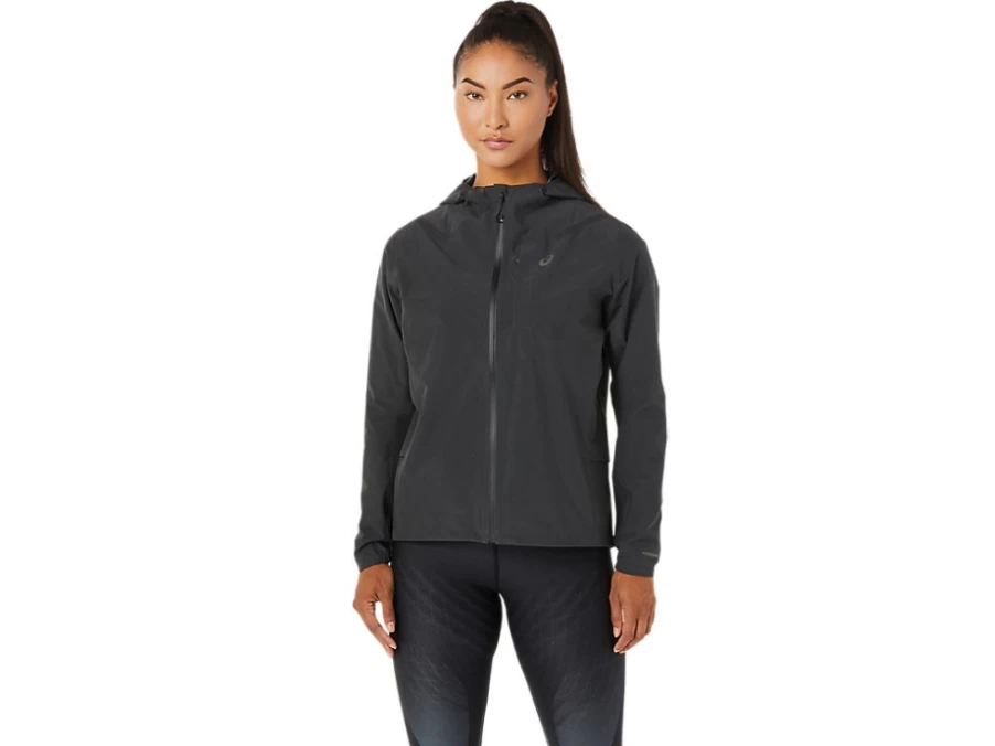 ASICS Women's Graphite Grey Accelerate Waterproof 2.0 Running Jacket