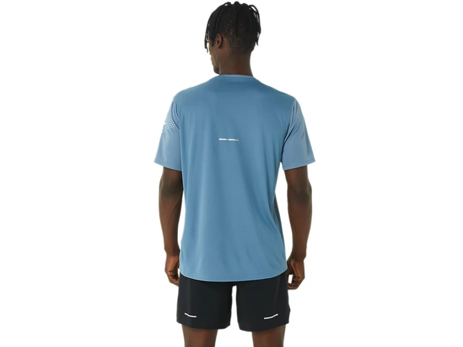 ASICS Men's Steel Blue & Sky Icon Short Sleeve Top
