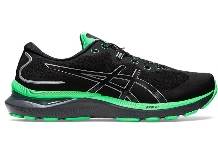 ASICS Men's Gel-Cumulus 24 Lite-Show Running Shoes - Black/New Leaf