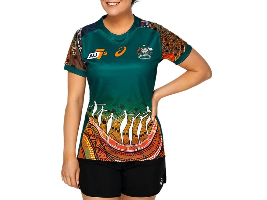 ASICS Women's Rugby Sevens First Nations Jersey - Wallabies Green