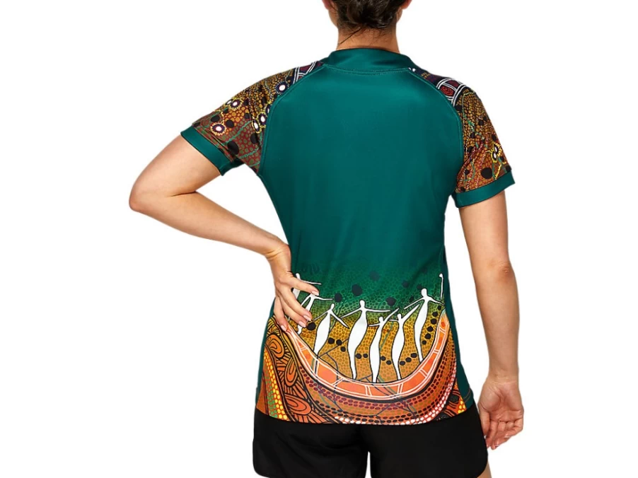 ASICS Women's Rugby Sevens First Nations Jersey - Wallabies Green