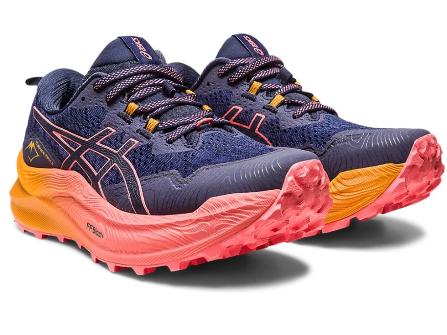 ASICS Trabuco Max 2 Women's Trail Running Shoes - Midnight/Papaya