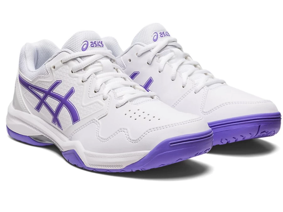 ASICS Women's Gel-Dedicate 7 Hardcourt Tennis Shoes - White/Amethyst