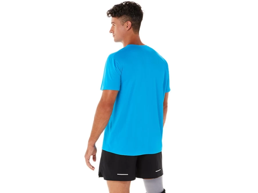 ASICS Men's Island Blue/Performance Black Silver Top Running Shoe