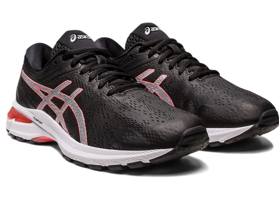 ASICS Women's GT-2000 SX (D Wide) Running Shoes - Black/Pure Silver