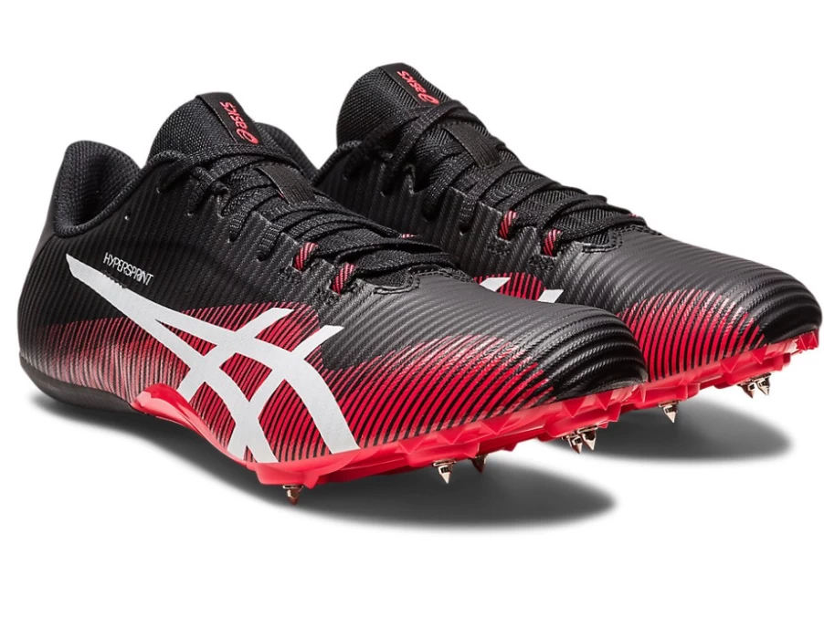 ASICS Hyper Sprint 8 Men's Running Shoes - Black/White | Lightweight & High Performance
