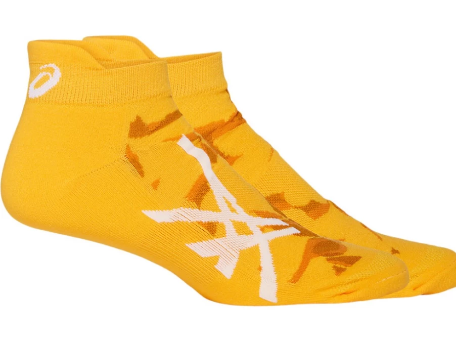 ASICS Men's Road Graphic Low Sneakers in Tiger Yellow/Brilliant White