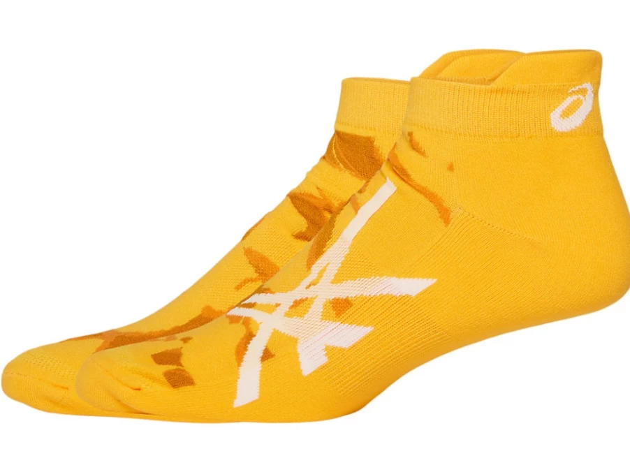 ASICS Men's Road Graphic Low Sneakers in Tiger Yellow/Brilliant White
