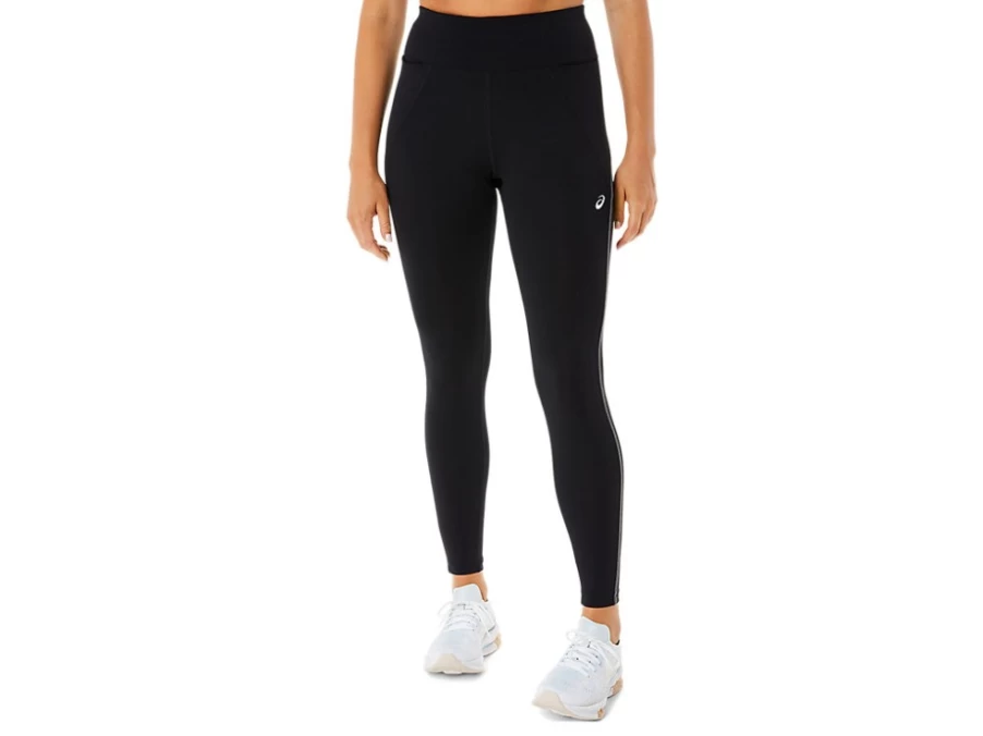 ASICS Women's Performance Black Mesh Panel Training Tight - Breathable Workout Leggings
