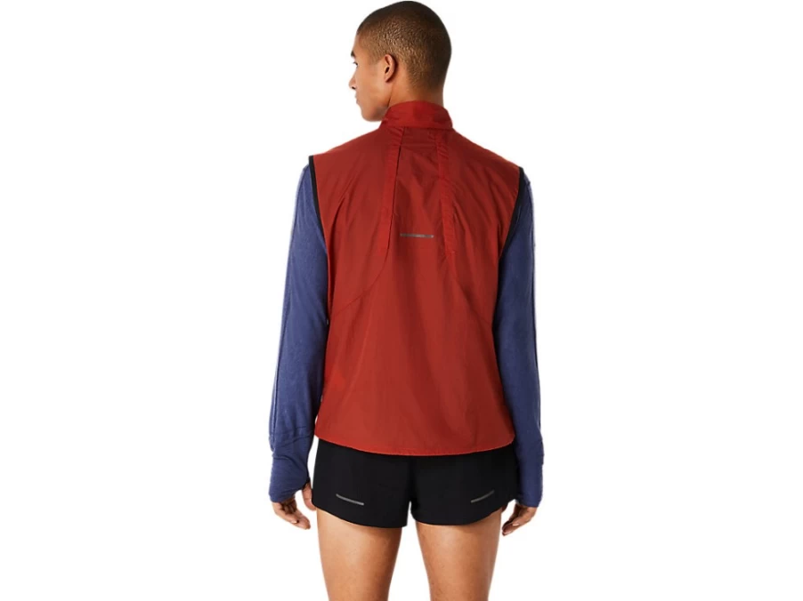 ASICS Men's Metarun Packable Vest in Spice Latte - Lightweight & Portable Running Jacket