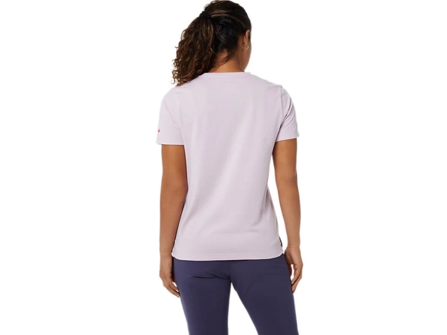 ASICS Women's Barely Rose Logo Graphic Tee - Stylish Casual T-Shirt