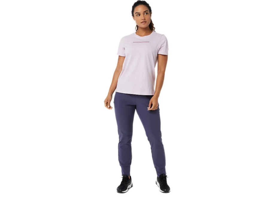 ASICS Women's Barely Rose Logo Graphic Tee - Stylish Casual T-Shirt