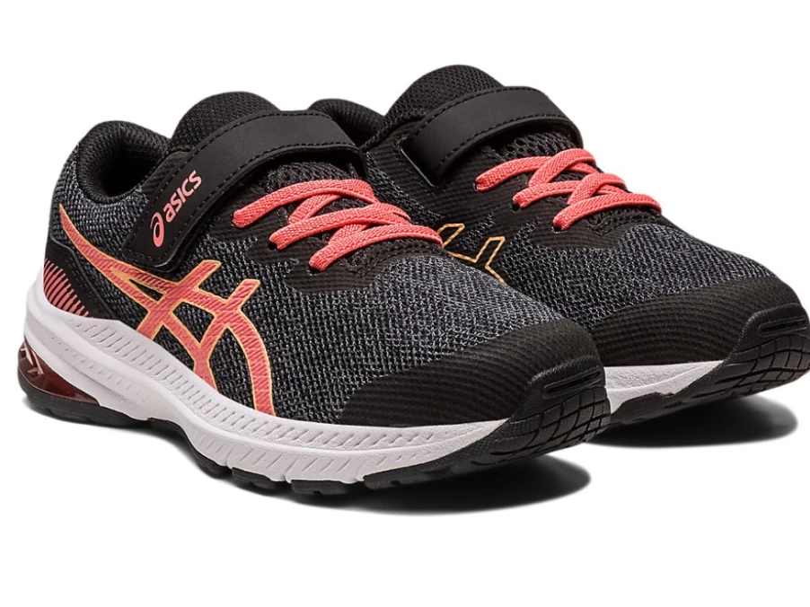 ASICS GT-1000 11 Kids Running Shoes - Black/Papaya