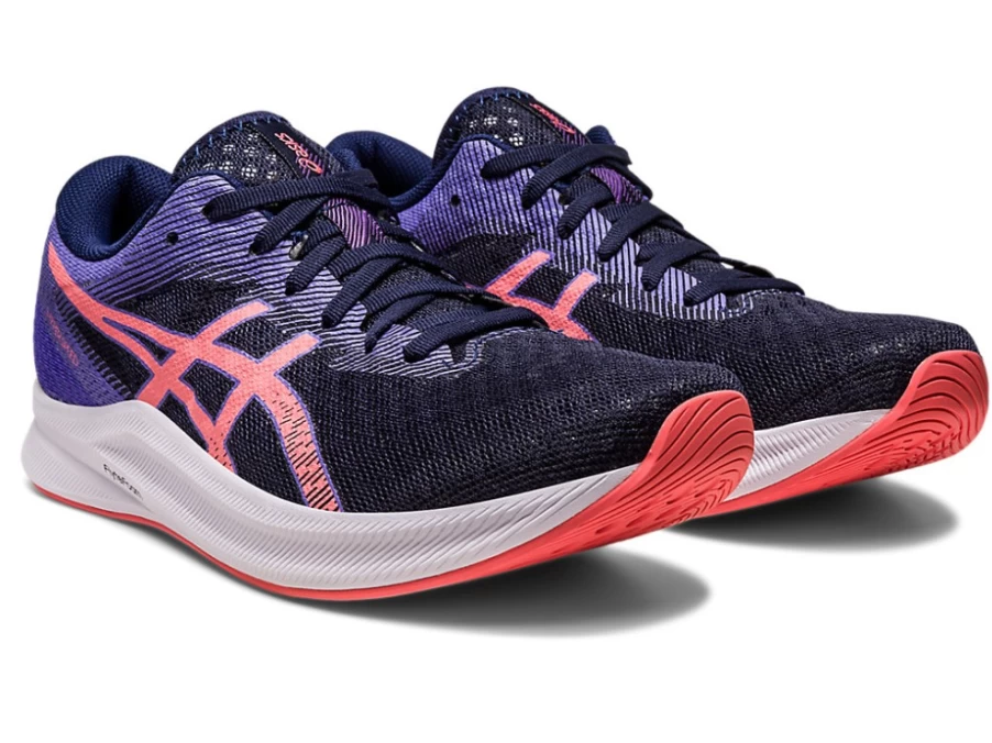 ASICS Women's Hyperspeed 2 Running Shoes in Midnight/Papaya - Lightweight & Fast