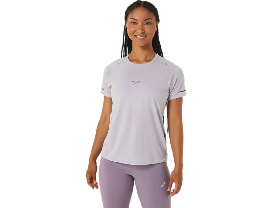 ASICS Women's Metarun Short Sleeve Top in Dusk Violet & Violet Quartz