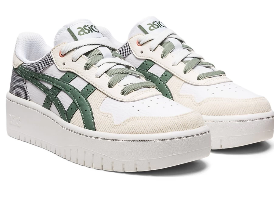ASICS Women's S Platform Sneakers in White/Ivy | Japan-Inspired Design
