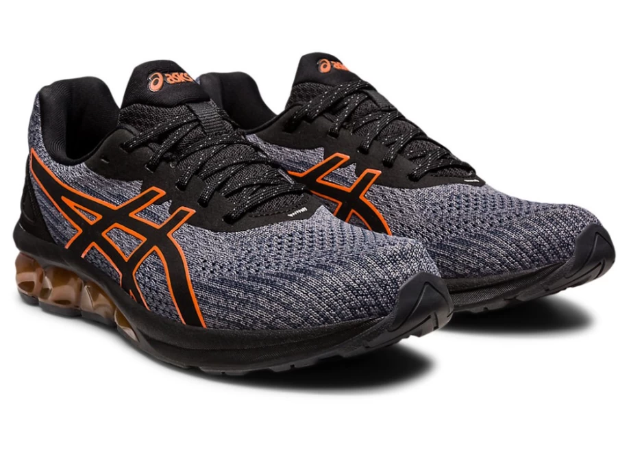 ASICS Men's Gel-Quantum 180 VII Knit Running Shoes - Clay Grey/Black