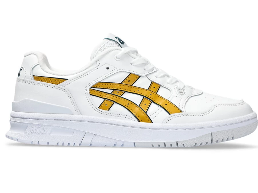 ASICS Men's Ex89 Sneakers in White/Mustard Seed Colorway