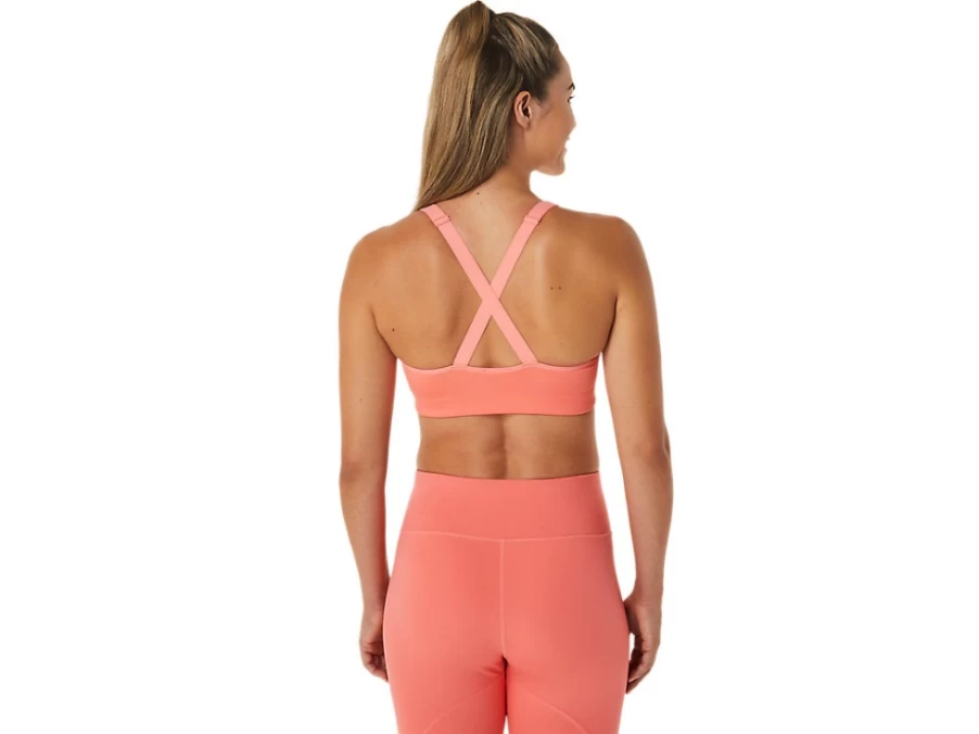 ASICS Women's Accelerate Bra in Papaya - Supportive Sports Bra for Running & Training