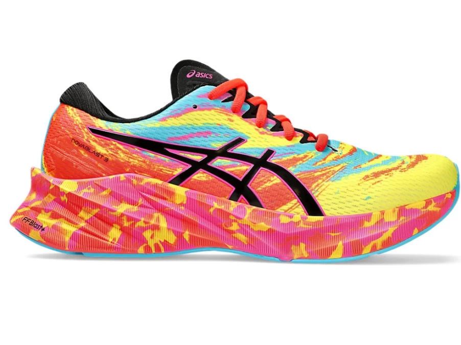 ASICS Novablast 3 Men's Running Shoes - Aquarium/Vibrant Yellow Colour Injection