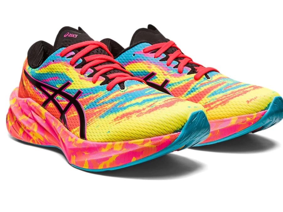 ASICS Novablast 3 Men's Running Shoes - Aquarium/Vibrant Yellow Colour Injection