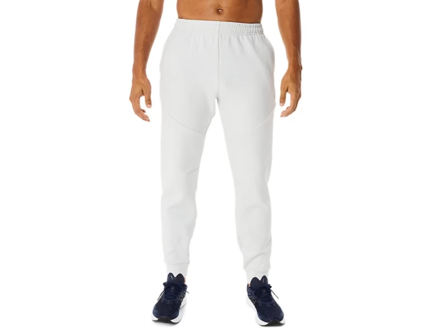 ASICS Men's Glacier Grey Mobility Knit Pants for Flexible Comfort